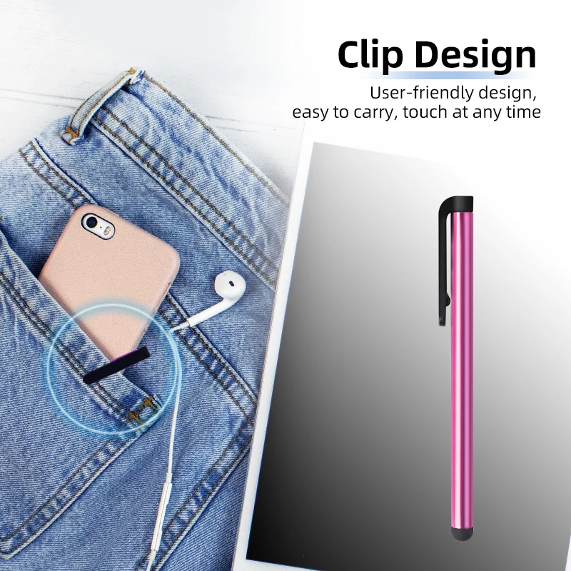 10-Pack Capacitive Stylus Pens with Soft Touch Tips