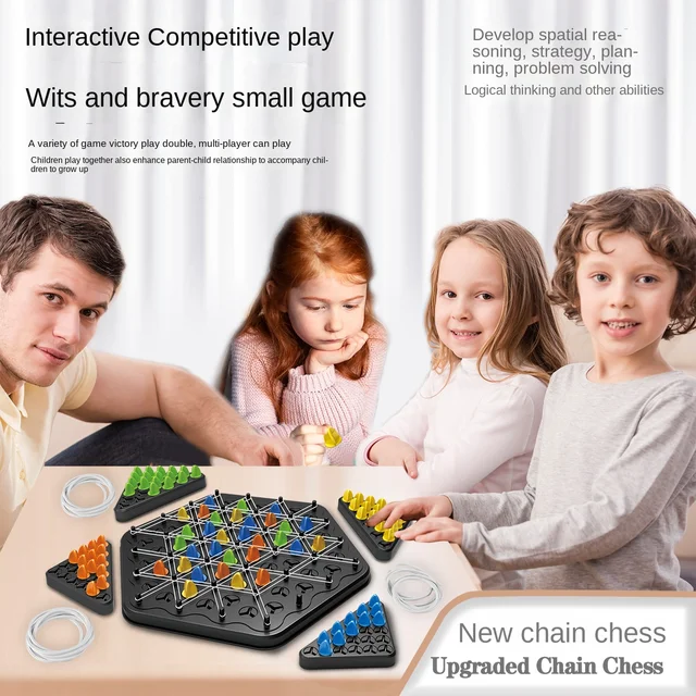 New Chain Triangle Chess Splendor Duel Board Strategy Game for Kids and Adults Fun Family Game Logic Chess Track Tables Game 6