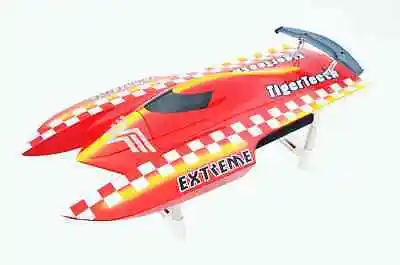 E22 Fiber 70KM/H Glass Red Electric High Speed Racing RTR RC Boat W/ Motor Servo ESC Battery Toucan for Boy Gifts THZH0022-SMT8 2