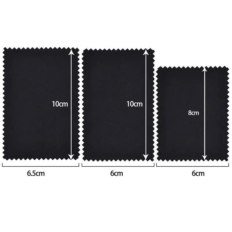 Silver Polishing Cloth 50pcs 10*6.5cm/8*8cm For Necklaces Rings Jewelry Tool jewelry making supplies