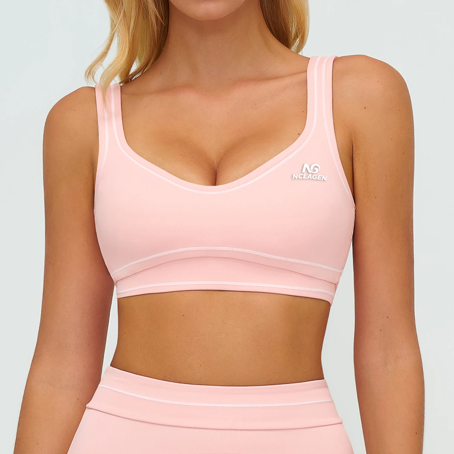 peachy pink