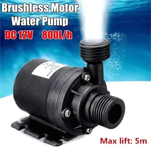 Ultra Quiet ปั๊มน้ํา MINI มอเตอร์ไร้แปรง Submersible Aquarium ปั๊มน้ําอะแดปเตอร์ Pond Fountain สําหรับถังปลาแยกปลั๊ก 1