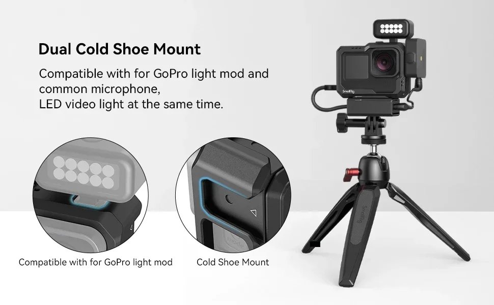 SmallRig Action Camera Full Protection Cage for Hero 13 /Hero12/Hero11/Hero 10/H