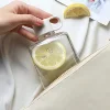 Water Botlte Flat Bpa Free Sport Clear Plastic Crystal Drinks Kettle Notebook Milk Juice Transparent Drinkware Birthday Gift 6