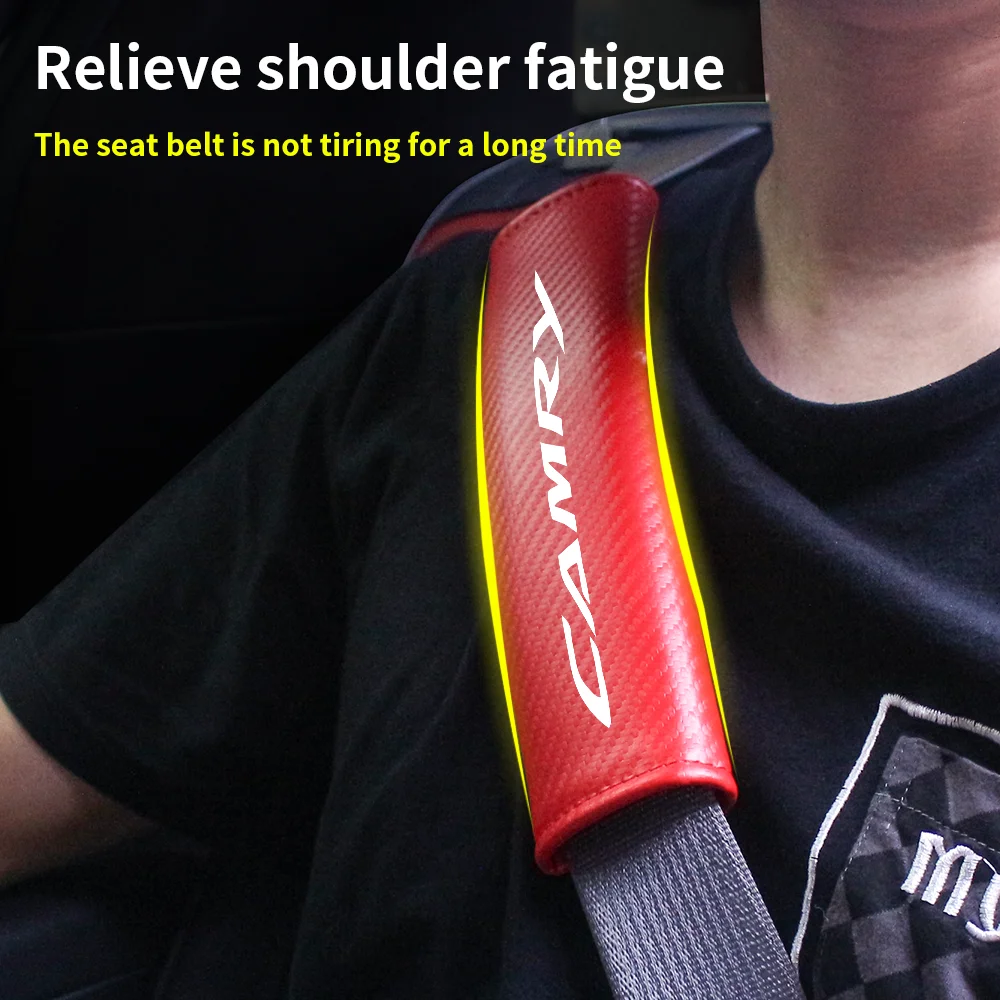 Car Safety Seat Belt Shoulder Protector Cover Breathable Protection Safety Belt Padding Pad For Toyota CAMRY Auto Accessories,car accessories,seat belt protection,seat belt protector,car seat belt accessory,safety belt shoulder guard