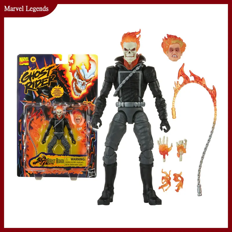 

Originate Marvel Legends Ghost Rider Action Figure Ghost Rider Hanging Card Action Figure Collection Mdoel Kid Doll Toy Gift