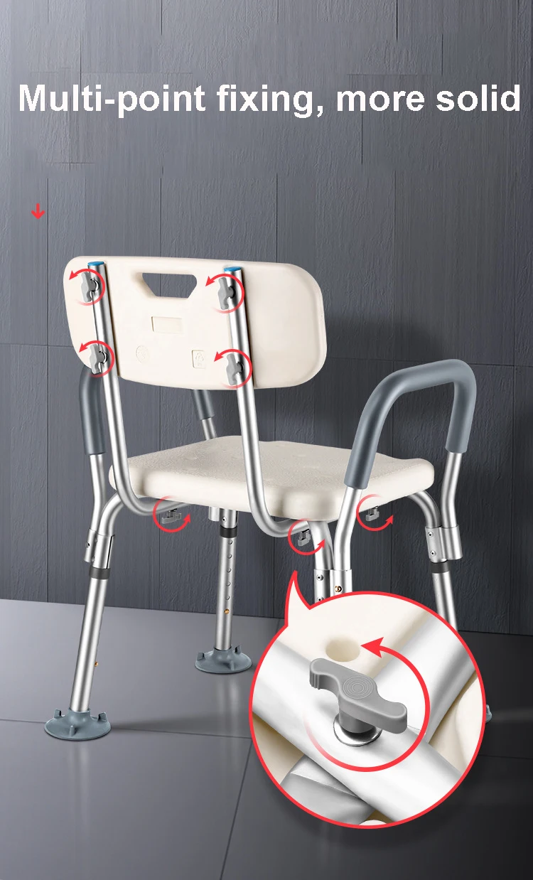 Bathroom And Shower Chair Elderly Folding Bath Chair Furniture Stool Shower Bench Non-slip Bath Chair 6 Gears Height Adjustable 14 Bathroom And Shower Chair Elderly Folding Bath Chair Furniture Stool Shower Bench Non-slip Bath Chair 6 Gears Height Adjustable 8