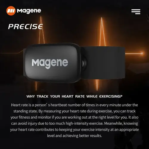 Magene H64 Heart Rate Sensor Dual Mode ANT Bluetooth With Chest Strap Cycling Computer Bike forWahoo Garmin Sports Monitor - Image 4