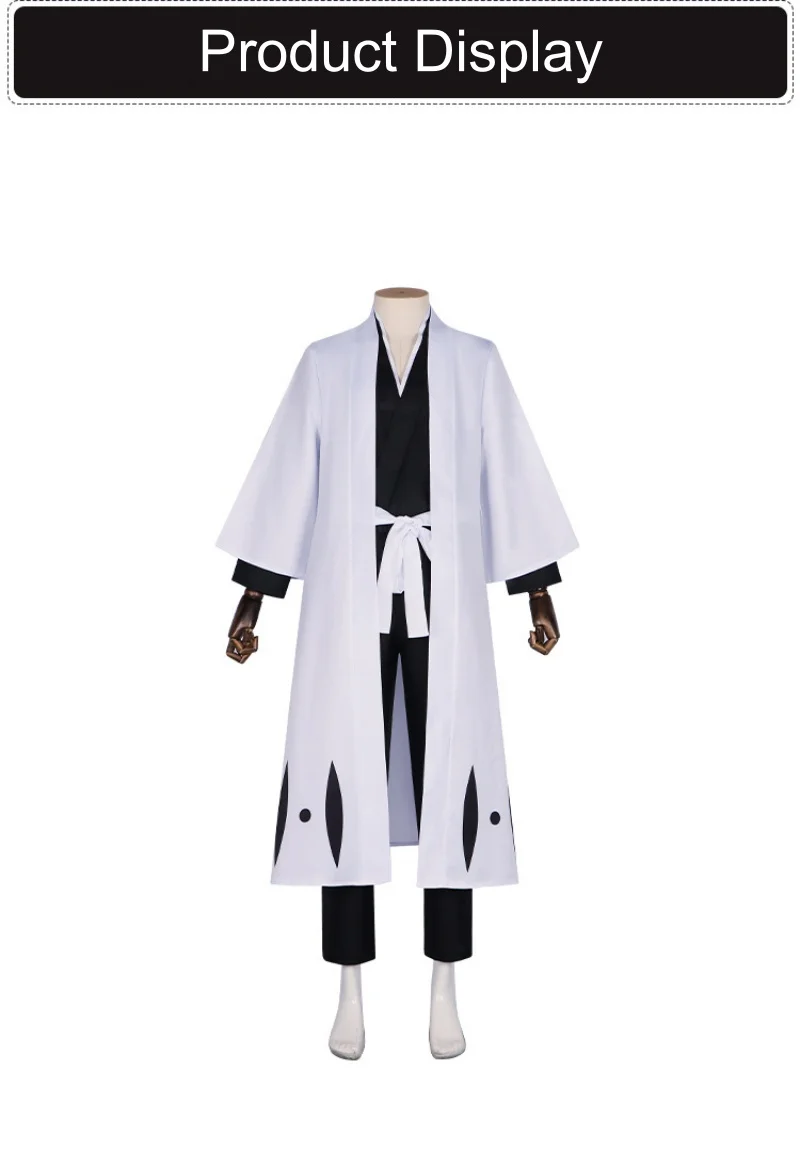Bleach Hitsugaya Toshiro 10th Division Captain Cosplay Costume for Adults (Unofficial)
