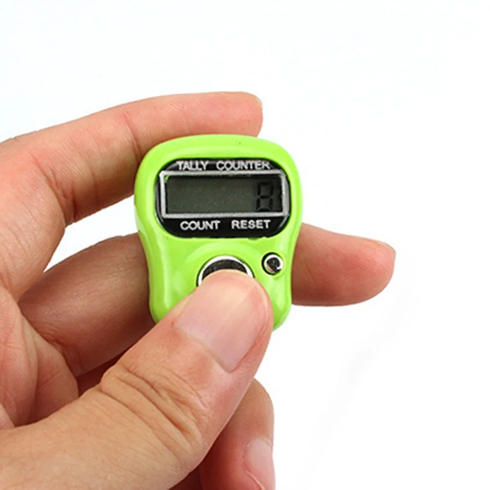 Mini Point Marker Counter LCD Screen Electronic Digital Finger Ring Tally Counter 1-20Pcs Hand Held Row Color Random hand tally counter electronic counter