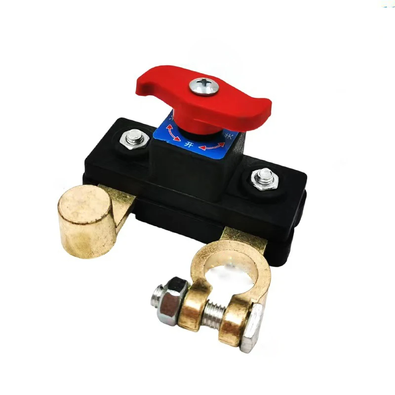 Dual Voltage Battery Master Cut-Off Switch - Zinc Alloy Structure with Tool-Free Knob