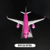 1:400 Scale Metal Aviation Replica Viva Air Aircraft Model Diecast Airplane Miniature Xmas Kids Room Decor Gift Toys for Boys 6