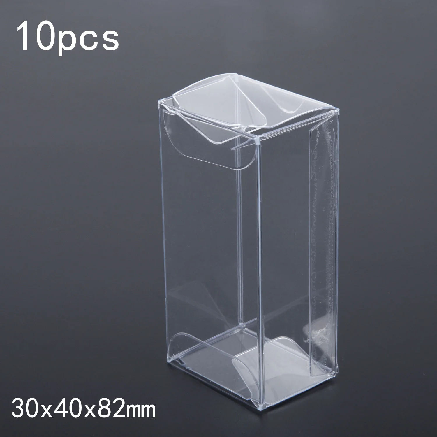 

5/15/25pcs 30*40*82mm Car Toy Model Transparent Display Box Protection Case Storage Cover Holder Show Dustproof Home Decoration