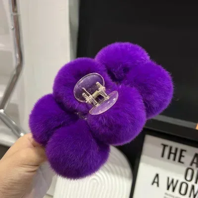 Haar Klaue Zubehör für Frauen Pelzigen Pins Clips Cheveux Bandeau Koreanische Mode Pinza Pelo Barrettes Cheveux Femme Haarschmuck