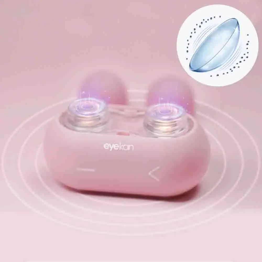 

Contact Lenses Cleaner Ultrasonic With Removable Box 110KHz Remove Tear Protein Cleaning Machine Portable Contact Lenses Case