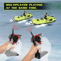 RC Boat High Speed Motorboat Waterproof 2.4G Radio Controlled Boats Racing Ship Electric Speedboat Toys for Adults and Kids 2