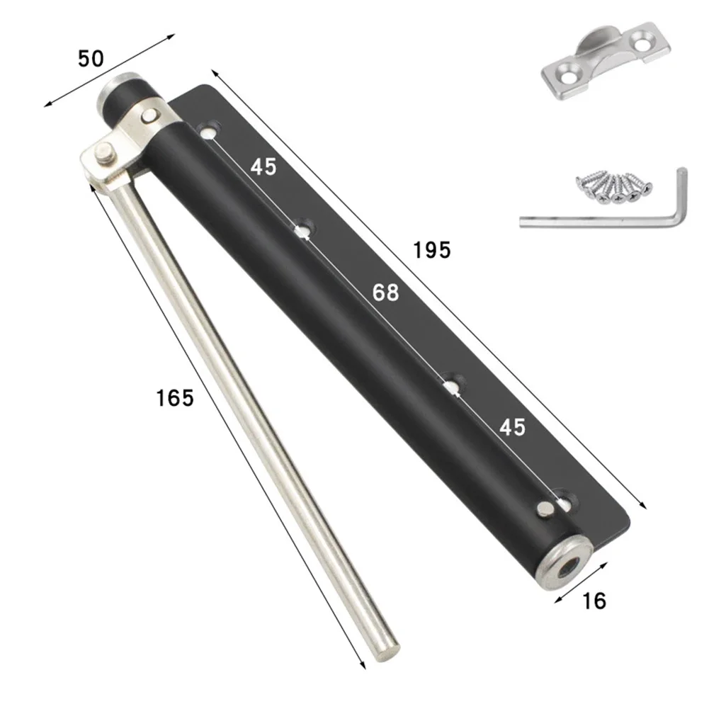 Door Closer Stainless Steel Automatic Mounted Spring Door Closer Adjustable Slightly Loosen Home Improvement Hardwar