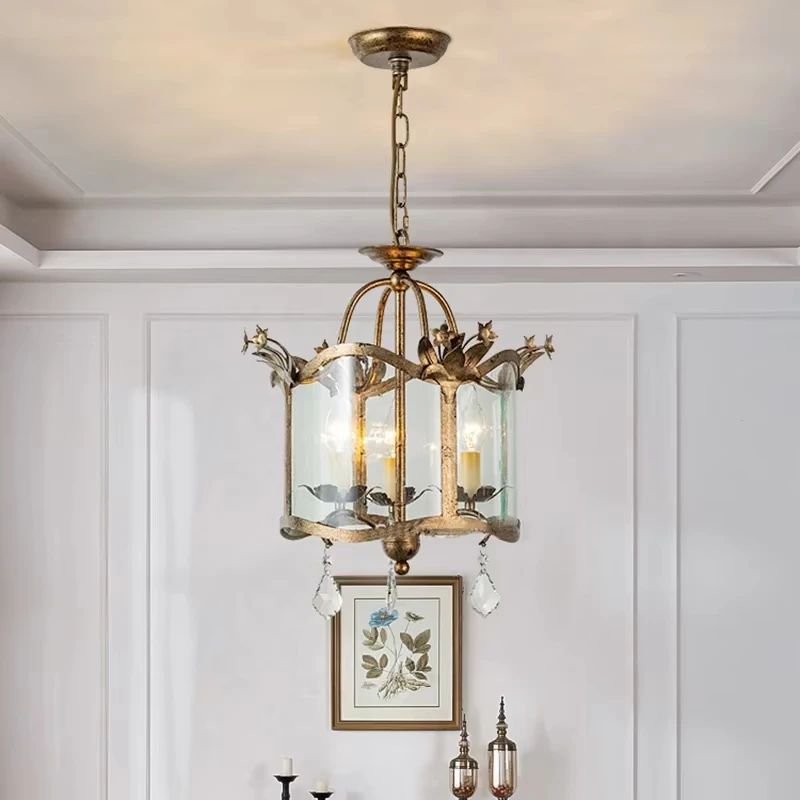 Lustre de salle à manger de Style rétro américain, bougie française ...