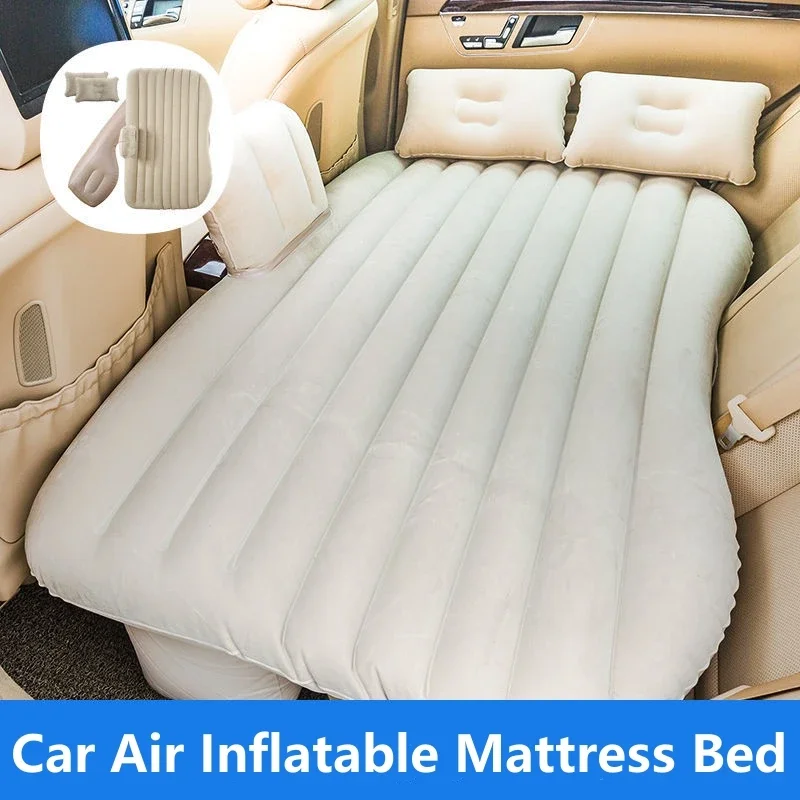 Universal Car Air Inflatable Travel Mattress Bed Universal for Back Seat Multi Functional Sofa Pillow Outdoor Camping Mat 1 Set inflatable air bed car sleeping mattress camping mattress inflatable camping mattress