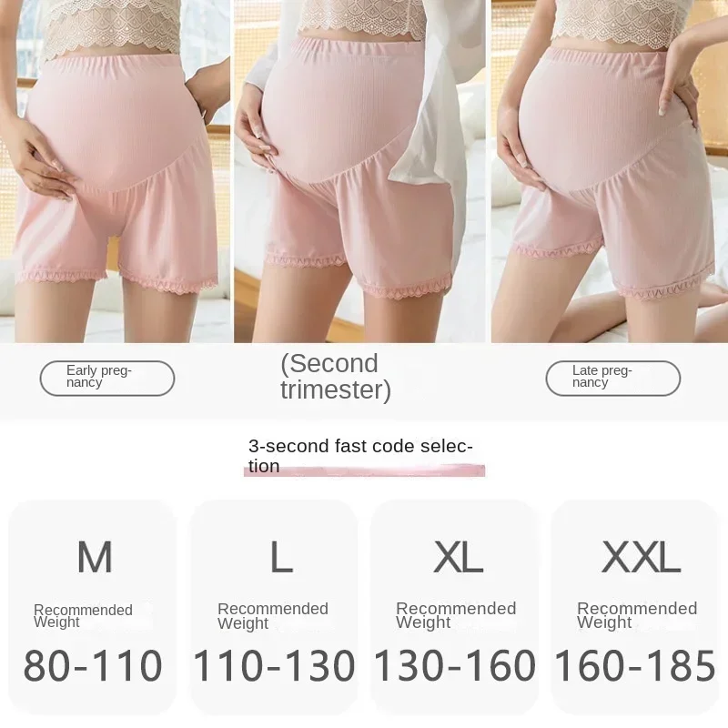 Pregnancy Breathable Safety Shorts Maternity Leggings High Elasticity Underwear Clothes for Fat Pregnant Women