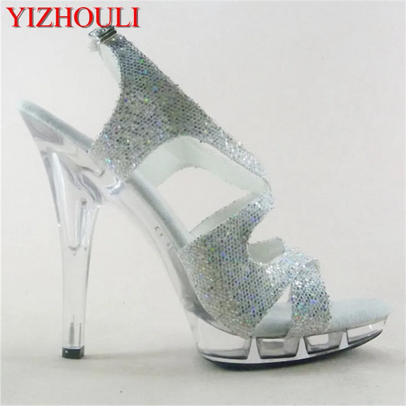 

Fashion sexy Night club girl takes 13cm sexy Roman sandals Interest lap-dancing dance shoes