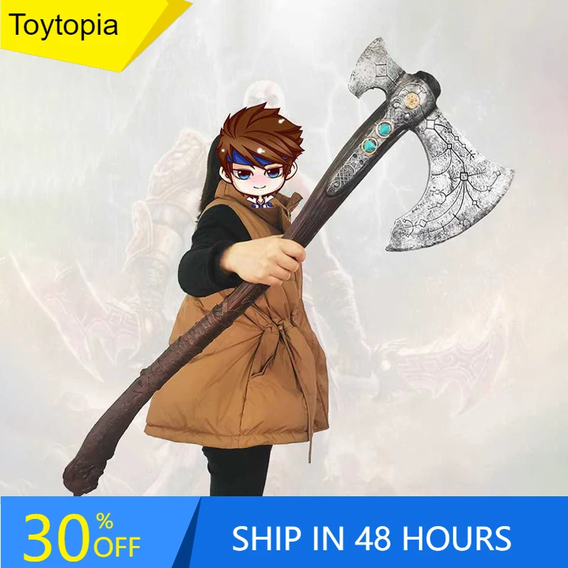 93Cm God Of War Leviathan Axe Kratos Weapon Model Pu Game God Of War: Ragnarok Axe Samurai Weapon Model Collection Toys For Boys