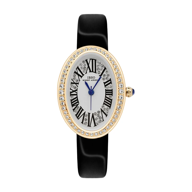 leather watch gold