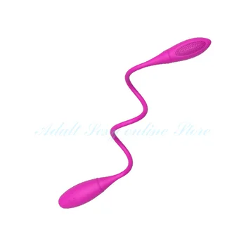 Rechargeable Dual Vibrator 7 Speeds Double Head Jump Egg Bullet Dildo Vibrator Anal Butt Plug Adult Sex Toy For Couple Men Women 4