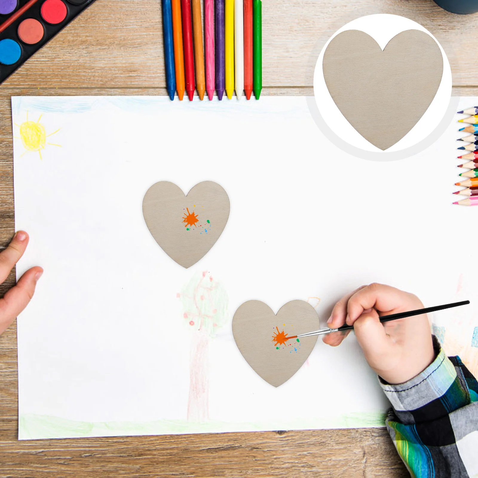 

20 шт., деревянные вырезы для раннего развития