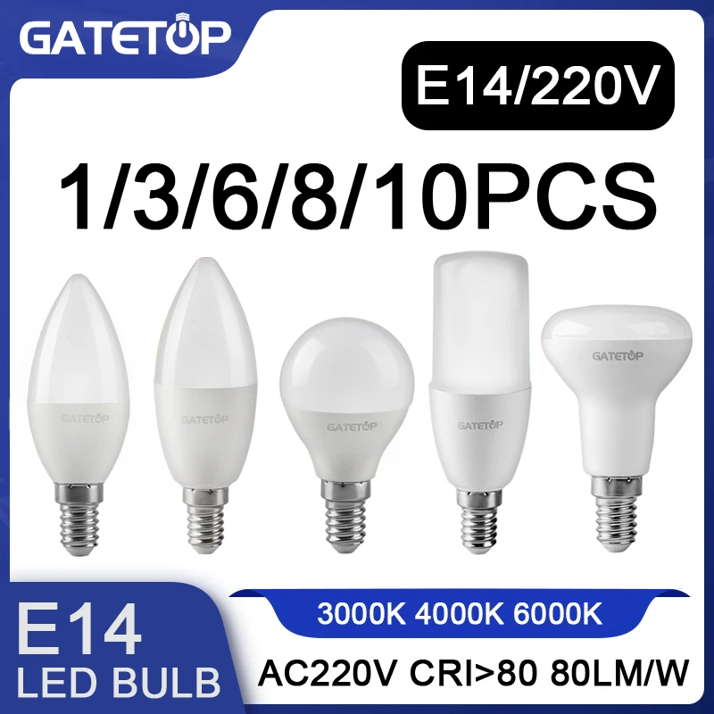 E14 Lampadine A Led Ac220V Smd2835 5W 9W Ad Alto Lumen Risparmio Freddo Caldo Bianco Lampada Bombilla Soggiorno Casa 220V