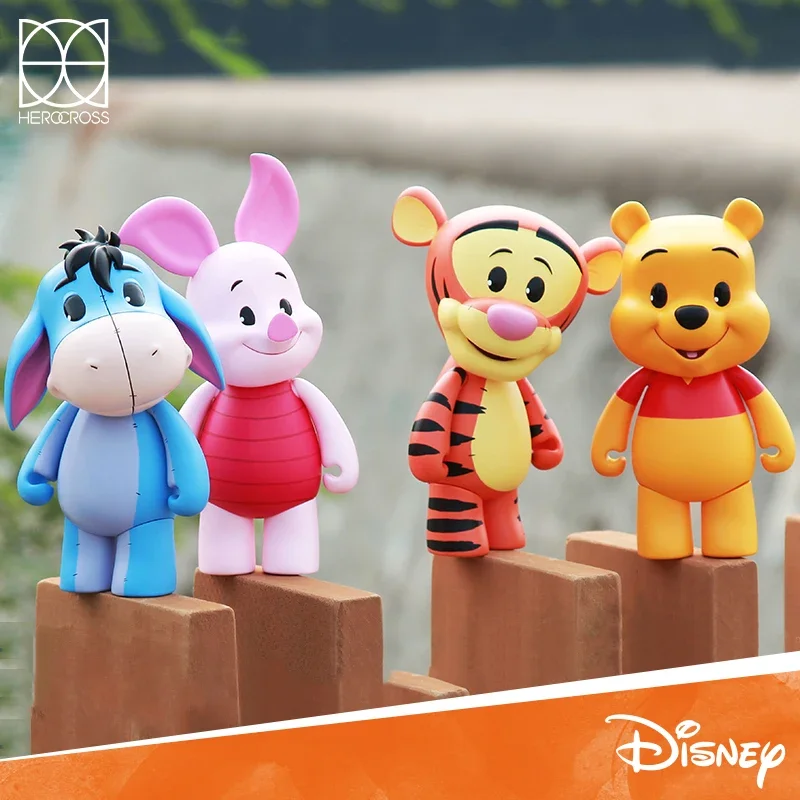 

Herocross Disney Kawaii Winnie The Pooh Dolls Tiger Piglet Eeyore Action Figures Toys Cute Anime Ornament For Kids Birthday Gift