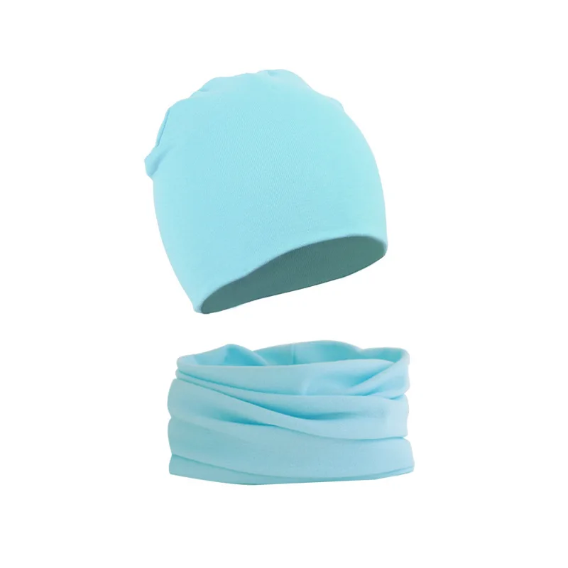 Baby hat Autumn winter 2Pcs hat scarf set Kids beanies