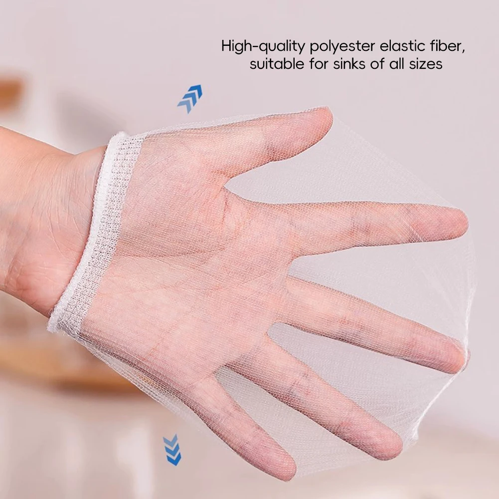 100/200/500pcs Disposable Shower Cap Elastic Plastic Wrap Covers Food Non-woven Bath Hat Waterproof Shower Cap Kitchen Products