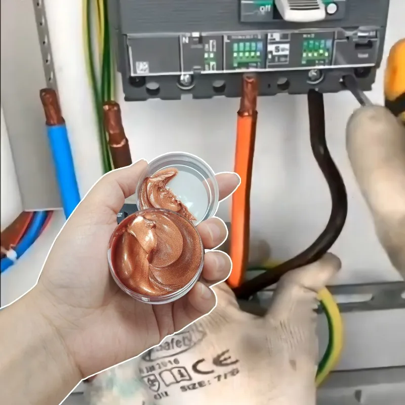 30g Car Conductive Grease High Temperature Copper Grease Strong Adhesion Anti-rust and Anti-corrosion Electrical Contact Grease