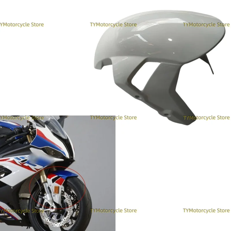 

Bright white Front Fender Wheel Hugger Mudguard Fairing Fit For BMW S1000RR S1000 RR M1000RR 2019 2020 2021 2022 2023 2024