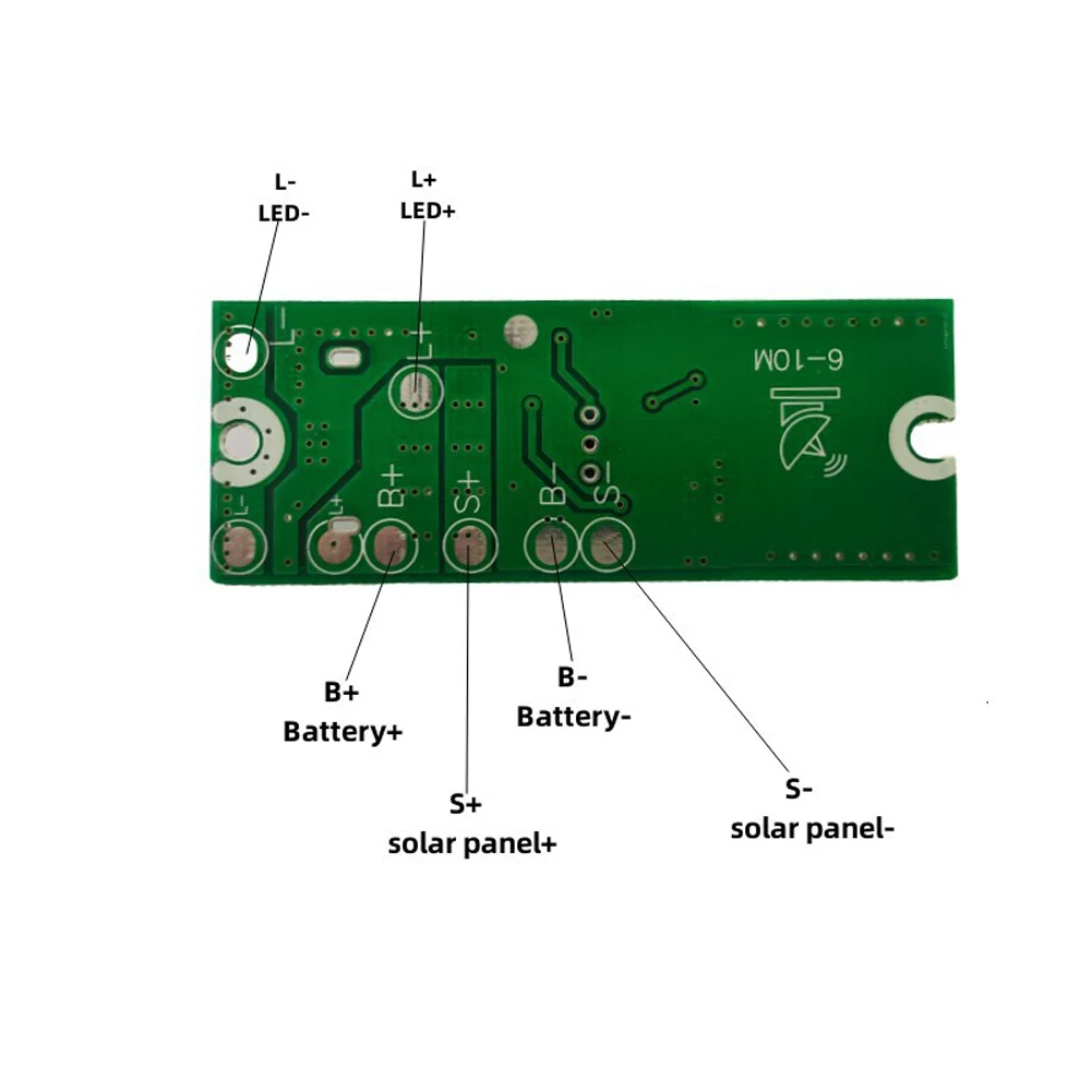 3.2V 3.7V Solar Street Light Driver Board with Remote Control Light & Radar Human Body Induction Control Board