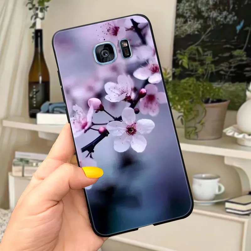 Cute Letters Soft Silicone Phone Case Cover - For Samsung Galaxy S7 Edge