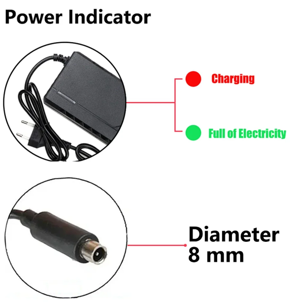전기 스쿠터 전기 자전거 충전기 커넥터, 리튬 이온 배터리 팩, DC, XLR, RCA, GX16, 트라이앵글, 42V, 2A, 3A, 5A, 10S, 36V