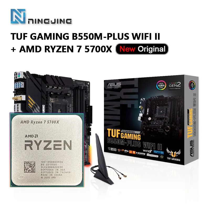 AMD R7 5700X Ryzen 7 5700X CPU + ASUS TUF GAMING B550M-PLUS WIFI 