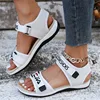 2025 Spring and Summer New Women's Shoes Sporty Style Flat Open-Toe Hook-and-Loop Sandals 4