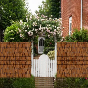 Brown Reed Privacy Fence Roll – 6FT x 16.4FT 1