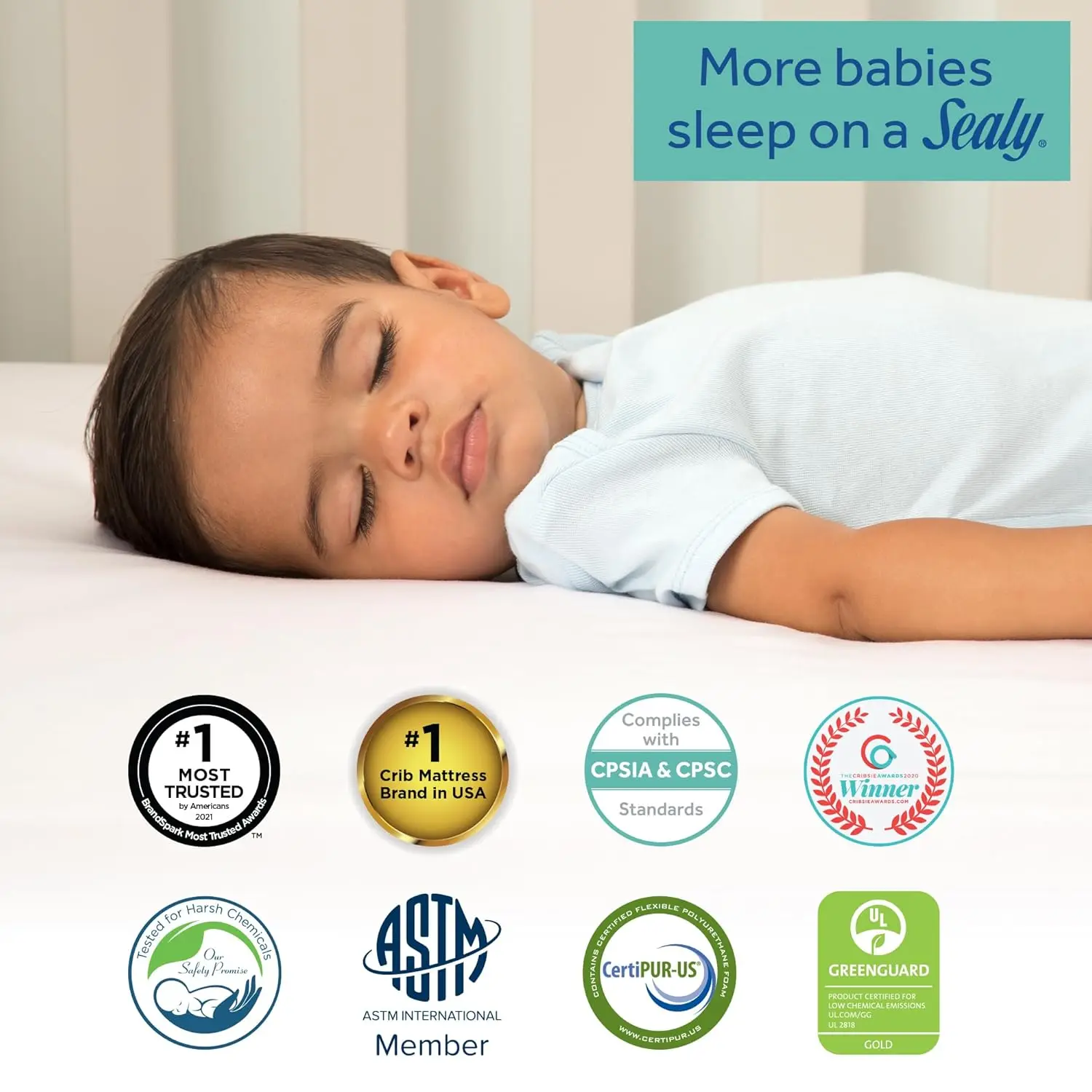 Grace Breathable Hypoallergenic 2-Stage Dual Firmness Waterproof Baby Crib Mattress & Toddler Bed Mattre