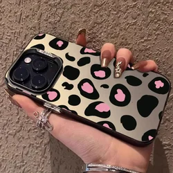 Custodia per telefono IMD a prova di urto con motivo leopardo