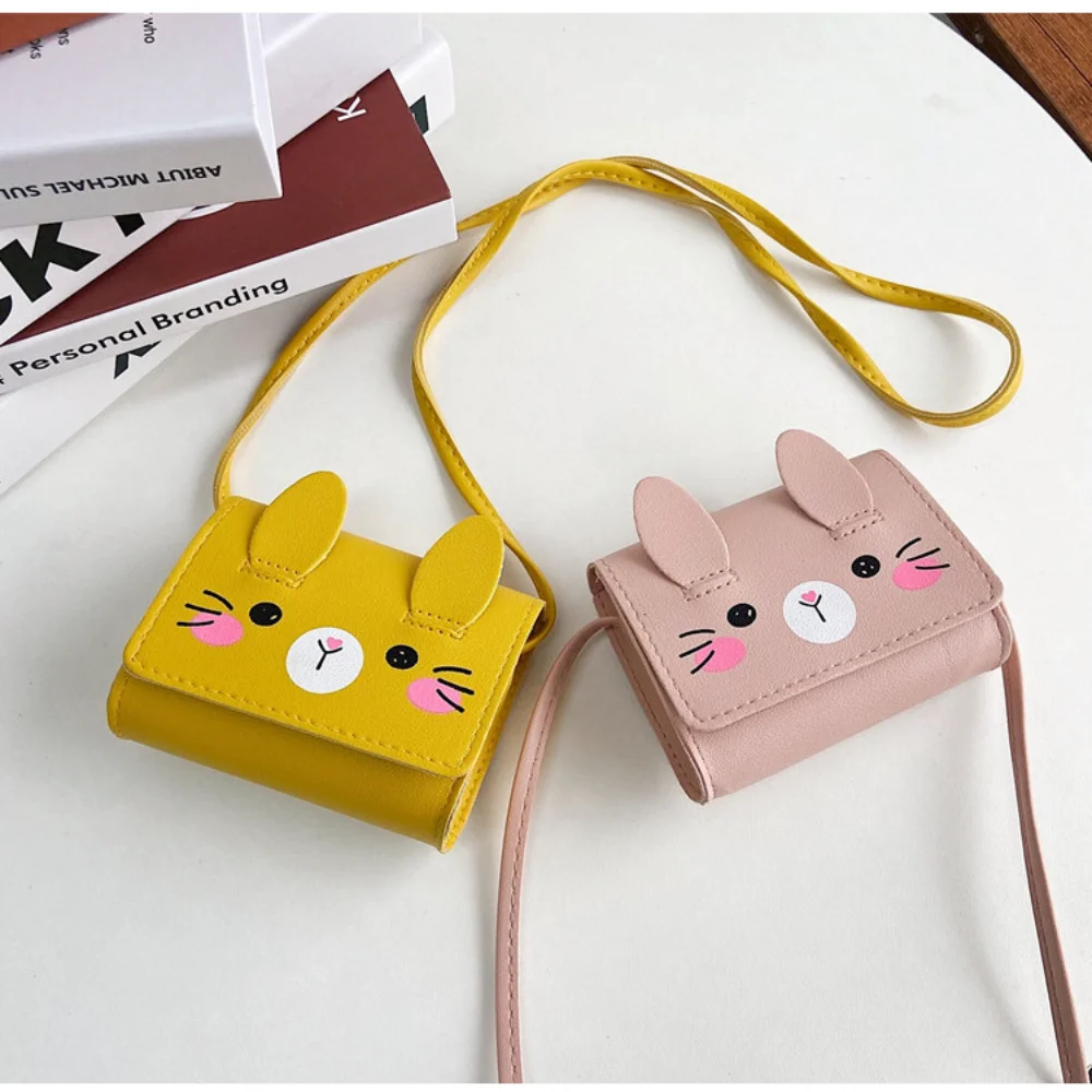 Shoulder Bags Coin Purse Coin Wallet Kids Cute Rabbit Baby Girls Crossbody Bags Cartoon Mini Handbags Children Accessories