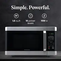 Countertop Microwave 1100 Watts, 1.6 cu ft - Smart Sensor Microwave Oven With LED Lighting and Child Lock - Perfect for Apartmen 2