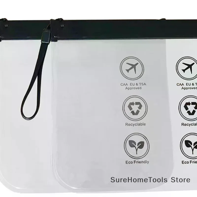 Luggage Transparent Travel Use Leakproof Flight Make Up Waterproof Bag For Women Reusable Airport Security Toiletry Bag