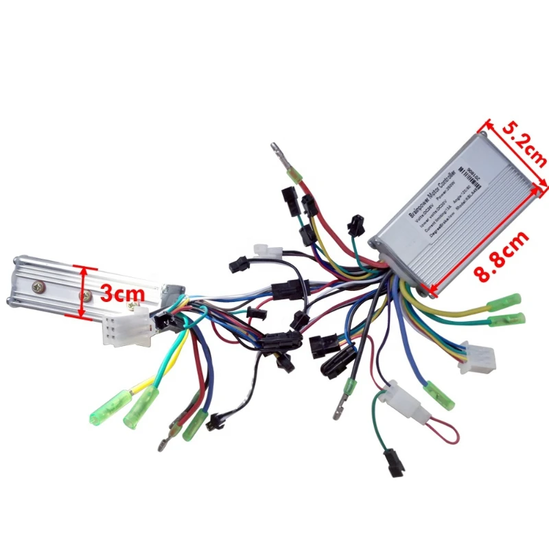 

ebike 36V48V 500W 800W1000W Sine wave Parallel Controller for double drive BLDC hub Motor