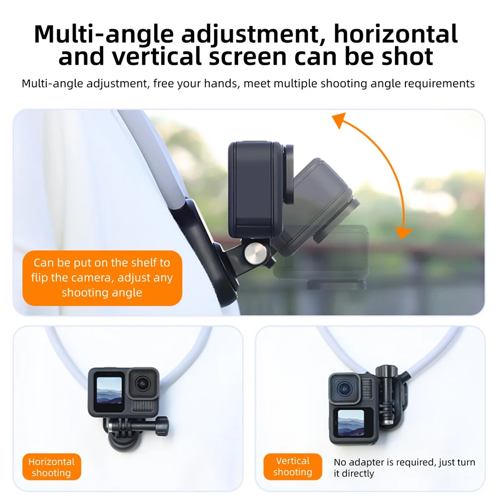 Magnetic Neck Mount for Action Cameras Hands Free Video