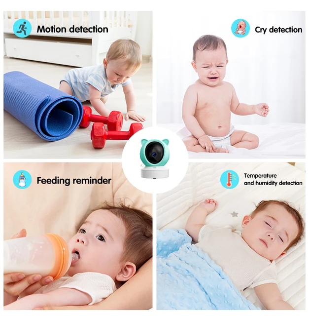 Danmini Video Intercom Baby Monitor TUYA APP Remote Control Infrared Night Vision Crying Detection 1080P Indoor Security Camera 6