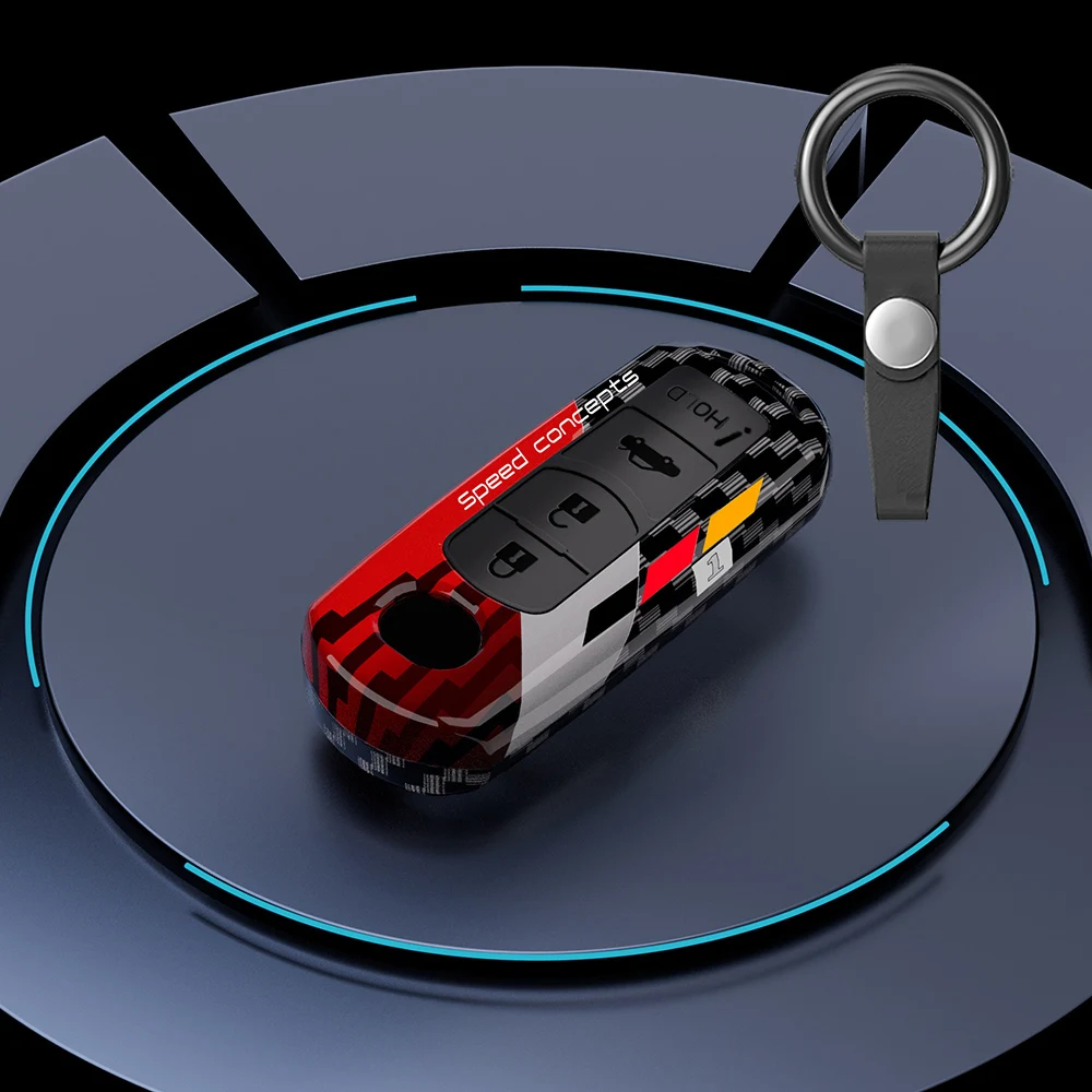 Vibrant Graffiti Car Key Case Cover - Premium Accessory